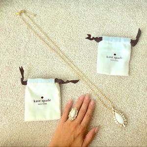 Kate Spade necklace and ring
